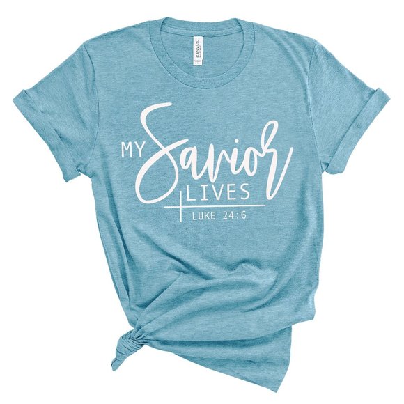 One Blessed Nana Tops - NWT *BOUTIQUE*  MY SAVIOR LIVES  TEE   XLARGE